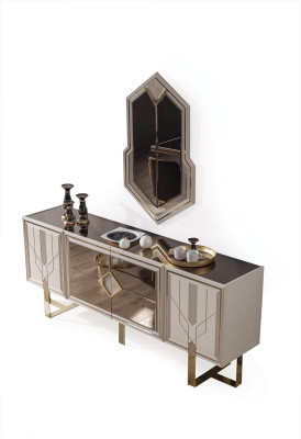 Chest of drawers with Mirror Sideboard Sideboards Wood Wardrobe Furniture Chests of drawers new