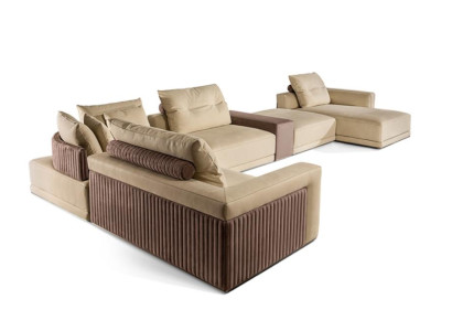 Living room Corner sofa U-shape Couch Seat Upholstery Suite Modern Sofa new