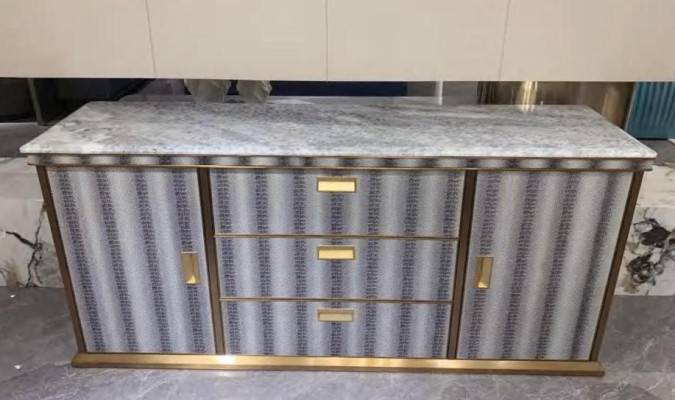 Living room Sideboard Wood Wardrobe Furniture Luxury new White Modern