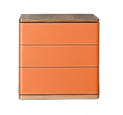 Bedroom Bedside table Design new Material Wood Luxury orange