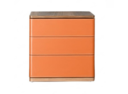 Bedroom Bedside table Design new Material Wood Luxury orange