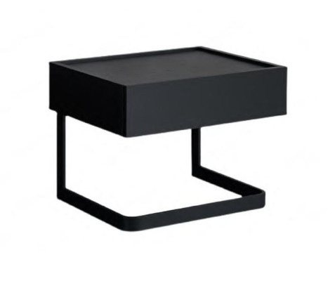 Bedroom Bedside table Black Stylish from Wood and stainless steel new