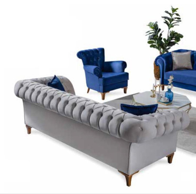 Living room sofa set luxury seating furniture three-seater two-seater armchair
