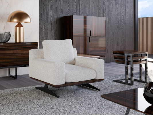 Living room Furnishings Luxury Textile Armchair Upholstered furniture Modern Designer Furniture