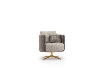 Innovative designer armchair for modern living room furniture made from high-quality imitation leather