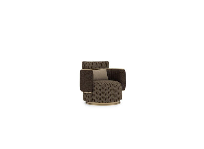 Luxury Upholstery Seat Design Brown Armchair Upholstered furniture Living room Furnishings