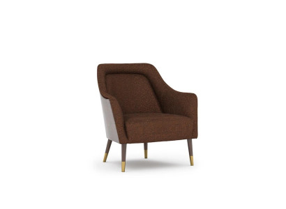 Luxury Brown Armchair Living room Upholstered Seat Design Upholstered furniture Modern Design