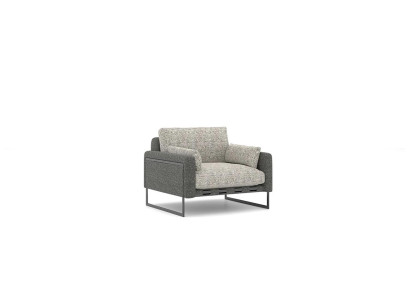 Living room Armchair Modern Design Gray Upholstered Armchair new Seat Furnishings