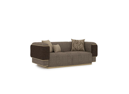 Living room Sofa Two-seater Luxury Furnishings Upholstery Textile Design Upholstered furniture