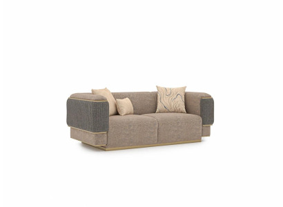 Design Modern Gray Two-seater Sofa Couch Living room Furnishings new