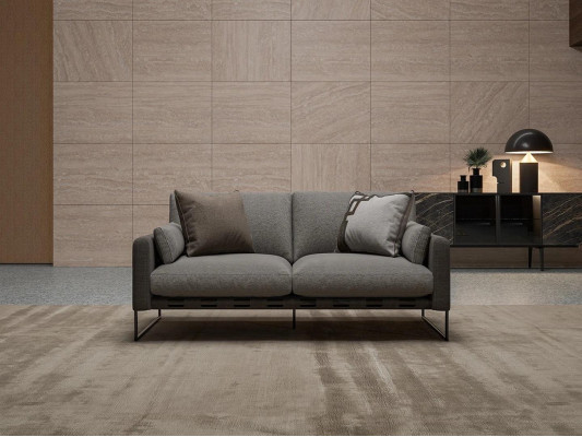 Luxury Two-seater Sofa Upholstered furniture Textile Couch Modern Living room Furniture