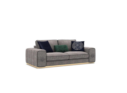 Luxury Couch Upholstered furniture Upholstery Sofa Textile Couches Living room new Two-seater