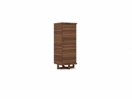 Dining room 2x Wardrobe Wood Braun Furniture new Luxury Furnishings wooden cabinet