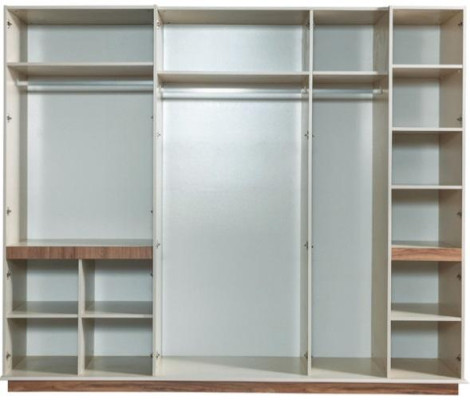 White Modern Wardrobe Bedroom Cabinets Luxury Wood Furniture