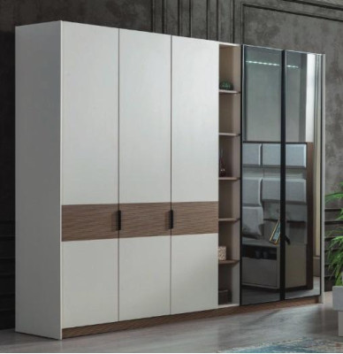 White Bedroom Wardrobe Luxury Modern Wardrobe with Sliding Doors