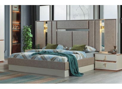 Beige Bedroom Furniture Luxury Beds Designer Bedside tables Furnishings