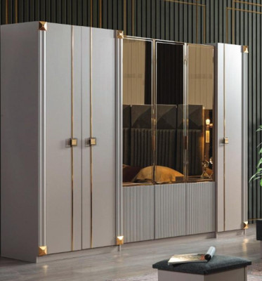Designer Wardrobe Bedroom Luxurious Cabinets Style Wooden Furniture