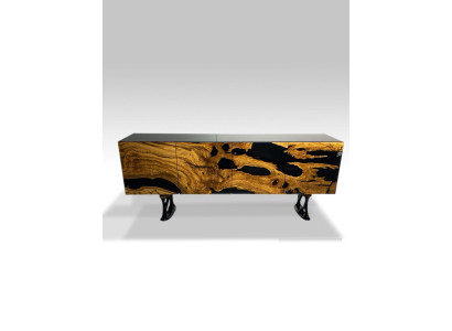 Sideboard Chest of drawers Epoxy resin Brown Living room Wood Chests of drawers Sideboard