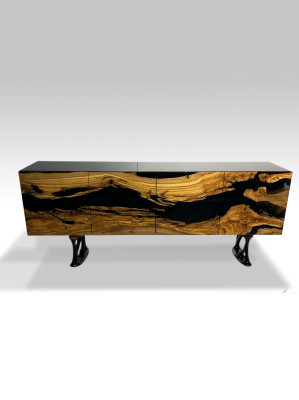 Sideboard Chest of drawers Epoxy resin Brown Living room Wood Chests of drawers Sideboard