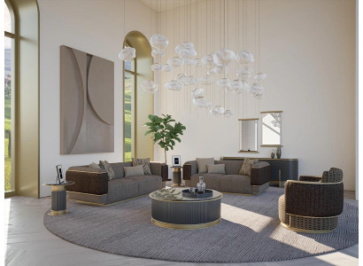 Living room Upholstered furniture Sofa Set Two-seater Three-seater Sofa Couch Luxury Armchair