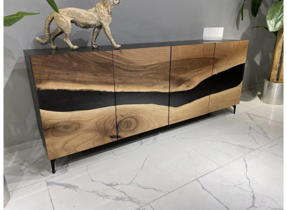 Epoxy resin Sideboard Chest of drawers Brown Living room Wood Sideboard Modern