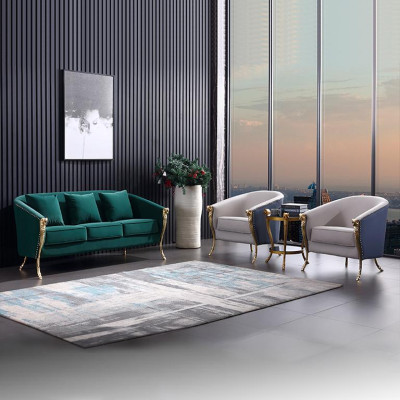 Luxury Sofa set 3+1+1 Seater Green Seat Furniture Living room Furniture Modern