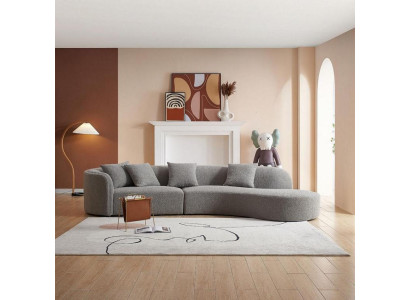 Gray Five Seater Luxury Sofa Large Living landscape Modern Furniture new