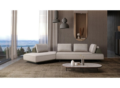 Corner sofa L-shape Living room Sofa Upholstered sofa Gray Fabric sofa Couch Modern
