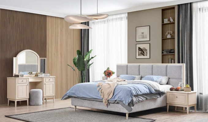 Complete Bedroom Furniture Set Bed 2x Bedside table Dressing table 4-piece new