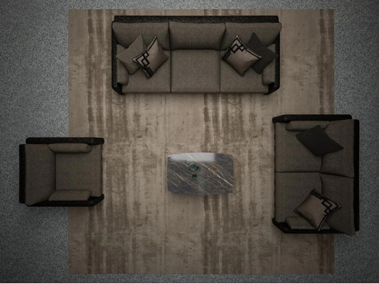 Sofa set 4-piece Upholstered furniture Sets Textile Living room Set Upholstery