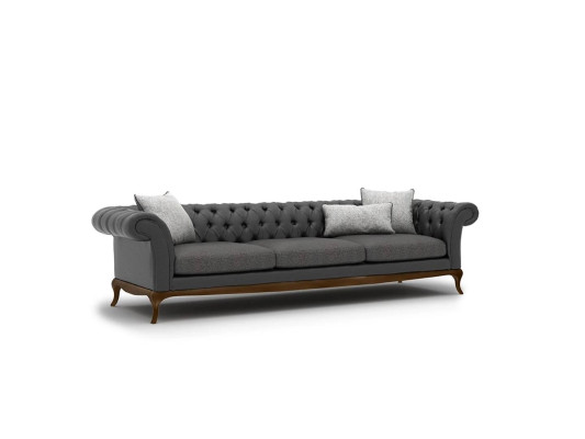 Modern Living room Set 4pcs Gray Sofa Couch Designer Wood Coffee table new
