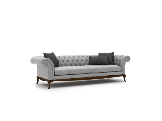 Modern Living room Set 4pcs Gray Sofa Couch Designer Wood Coffee table new