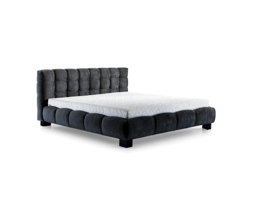 Bedroom Set Blue Bed Wood 2x Bedside tables Elegant Style Modern new 3-piece.