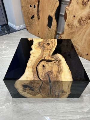 Coffee table Epoxy resin Coffee table Solid Tables Wood Side table Epoxy Table