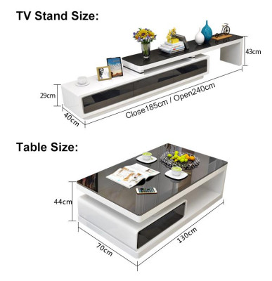 Designer Modern Sideboard Black and White Chest of Drawers TV Stands Luxury