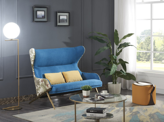 Classic r 1.5 Seater Luxury Blue e Seat Furniture Living room Furniture Couch