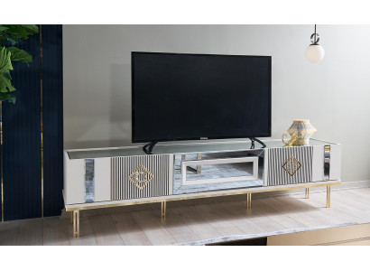 Sideboard TV cabinet Lowboard TV stand Wood White Living room Table Wardrobe