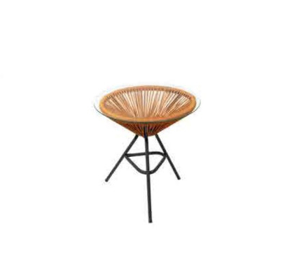 Modern Set for your Garden Consists of Armchair Stool and Side table