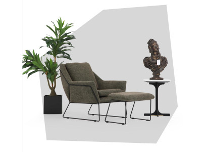 Modern Green Armchair Cocktail Chair Wing Chair Living room furniture Design