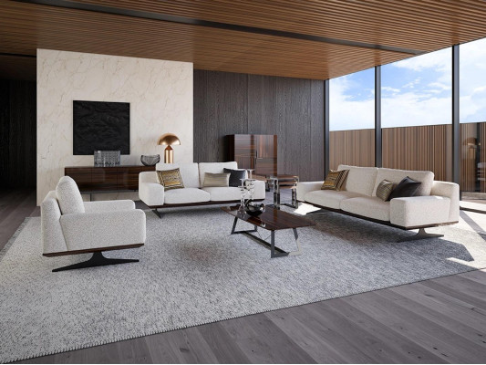 Living room Set Complete e Suite Three Seater Sofa Modern Armchair Three Seater Couch