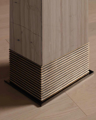 Living room decor hallway column Marble with brass stand Bellavista Collection