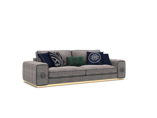 Modern Gray Sofa Couch Luxury Furniture Living room Furnishings Upholstered furniture