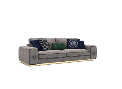 Modern Gray Sofa Couch Luxury Furniture Living room Furnishings Upholstered furniture