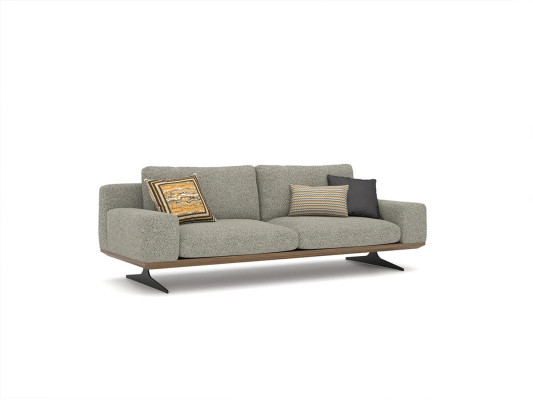 Living room set 6 pieces 2x sofa three-seater modern 2x armchair sofa set coffee table