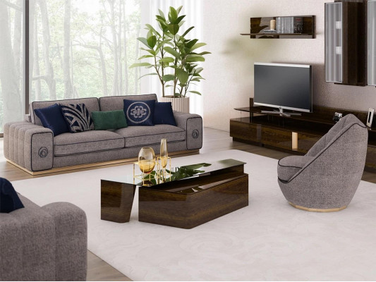 Sofa set Living room Complete 5-piece Sofas Couches Modern Armchair with Coffee table