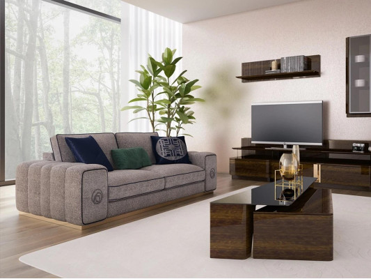 Sofa set Living room Complete 5-piece Sofas Couches Modern Armchair with Coffee table