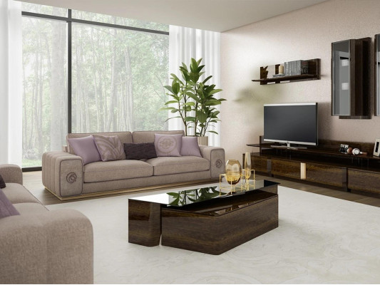 Luxury Furnishings Sofa set Complete with Coffee table Living room Set 5 pieces