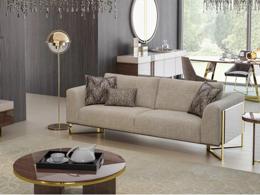 Living room Three Seater Sofa Couch Design Upholstered Sofas Furnishings Design Furniture