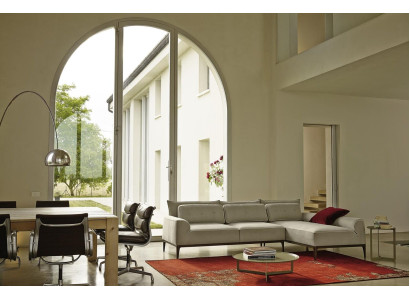 Corner sofa Modern Design Gray Sofas Fabric L-shape Couch Living room Sofa PRIANERA