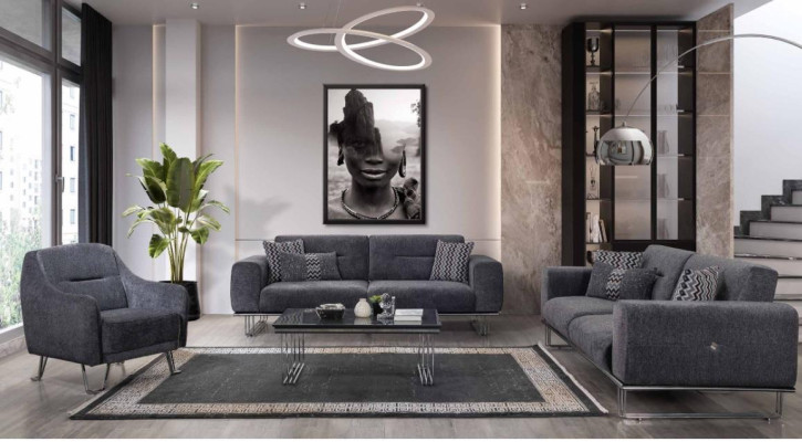 Sofa set 3+3+1 Seater Living room Complete Sofas Set Modern Set Coffee table